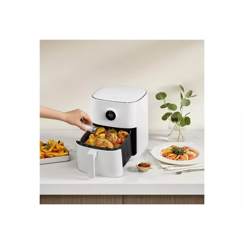 Freidora de aire Xiaomi BHR8234EU 4.5 L 1500 W blanca, táctil OLED, control por app Wi‑Fi