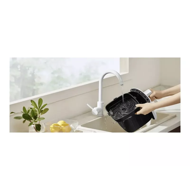 Freidora de aire Xiaomi BHR8234EU 4.5 L 1500 W blanca, táctil OLED, control por app Wi‑Fi