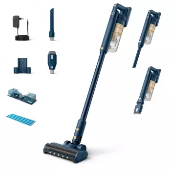 Philips serie 5000 XC5043/01 aspirador escoba batería húmedo y seco ciclónico sin bolsa 0,27 l azul, amarillo
