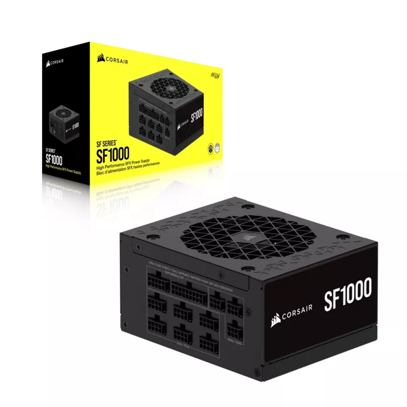 Corsair SF1000 fuente de alimentación SFX, 1000 W, 80 PLUS Platinum, totalmente modular (CP-9020257-EU)