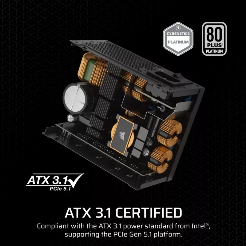 Corsair SF1000 fuente de alimentación SFX, 1000 W, 80 PLUS Platinum, totalmente modular (CP-9020257-EU)