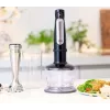 Batidora de mano Braun MQ 7035X 0,6 L 1000 W negra, acero satinado