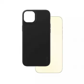 Funda PanzerGlass CARE by funda de moda negra iPhone 15 Plus transparente