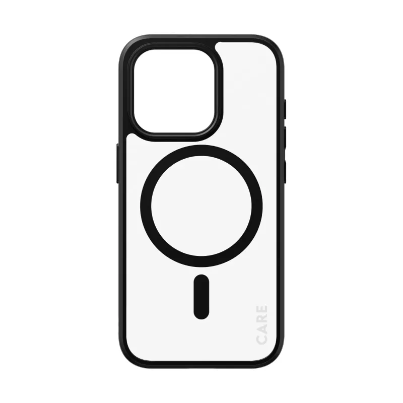 Funda PanzerGlass CARE™ by ® Urban Combat Case transparente con MagSafe negro para iPhone 15 Pro
