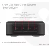 Cargador de dispositivos móviles CLUB3D CAC-1918 universal negro AC 4 puertos USB Type-C