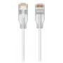 Cable de red patch UBIQUITI UACC-Cable-Patch-EL-1M-W — Cat6, 1 m, 2,5 GbE, PoE++ (4PPoE), translúcido, conector macho RJ-45 a conector macho RJ-45