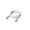 Cable de red patch UBIQUITI UACC-Cable-Patch-EL-1M-W — Cat6, 1 m, 2,5 GbE, PoE++ (4PPoE), translúcido, conector macho RJ-45 a conector macho RJ-45