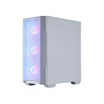 Caja de PC MSI MAG FORGE M100R semitorre transparente, blanca