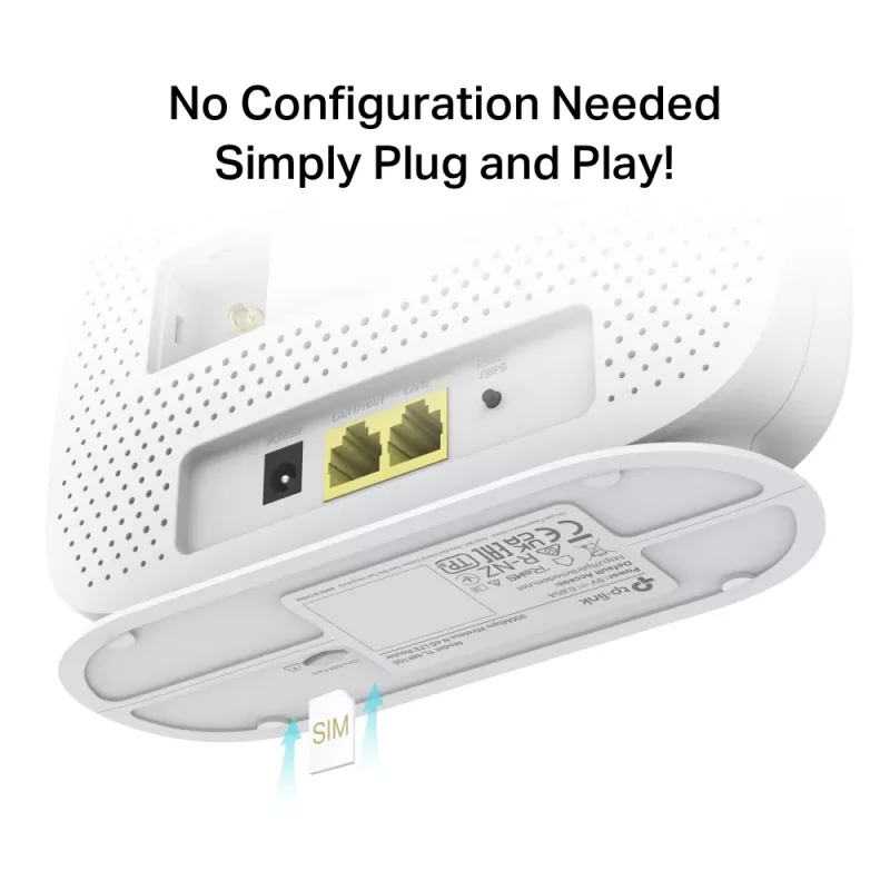 Router TP-Link 300 Mbps Wireless N 4G LTE, Wi-Fi 4 (802.11n), banda única (2,4 GHz), Ethernet LAN, 4G, blanco, router de sobremesa