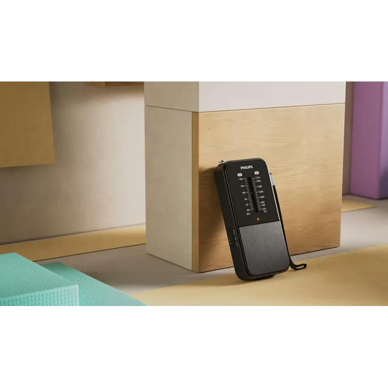 Radio portátil Philips TAR1509/00 analógica AM FM negra