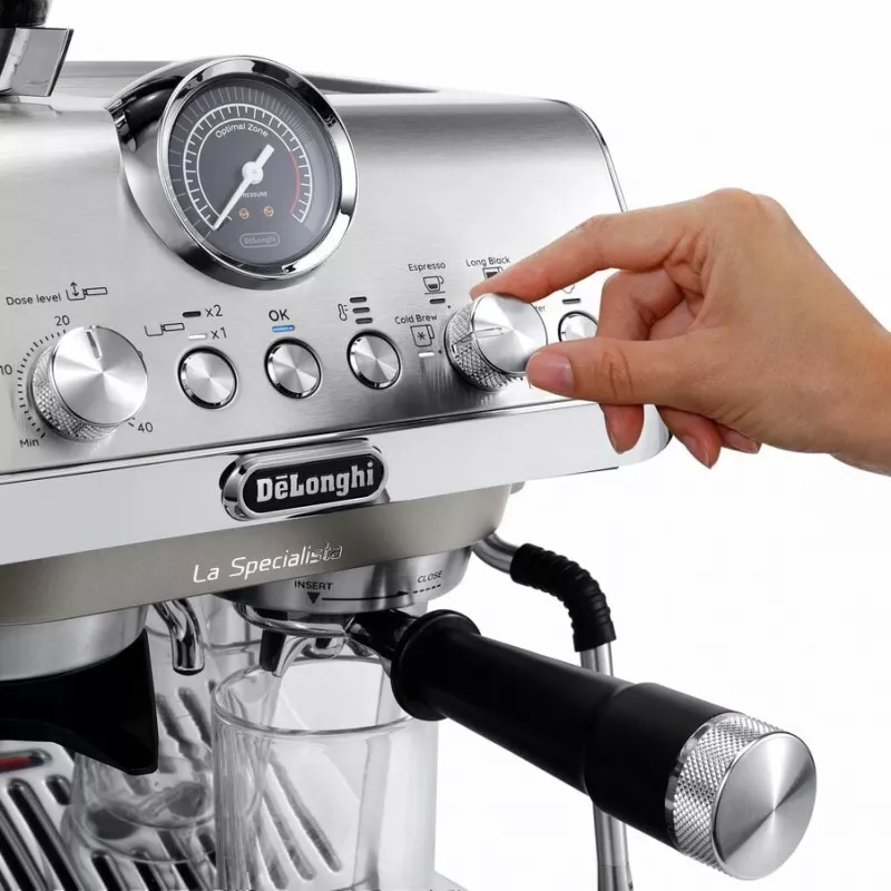 De'Longhi La Specialista Arte Evo EC9255.M cafetera espresso, Cold Brew, 1550 W, 15 bar, 1,7 l, plateada