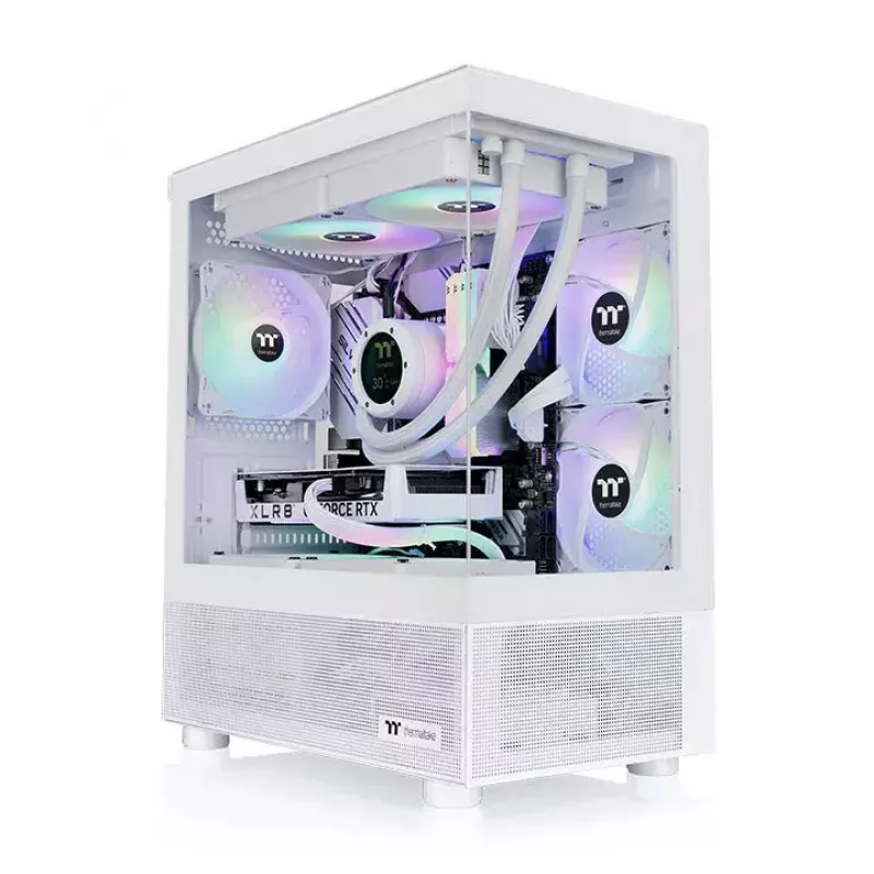 Caja de PC Thermaltake View 170 TG ARGB Snow microtorre blanca