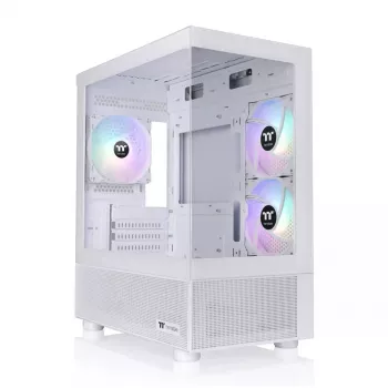 Caja de PC Thermaltake View 170 TG ARGB Snow microtorre blanca