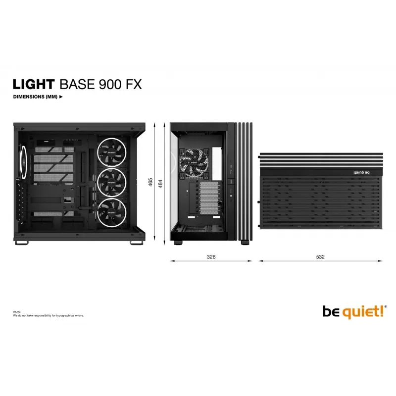 Caja de PC be quiet! LIGHT BASE 900 FX Full Tower negra