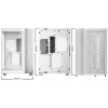be quiet! Light Base 600 DX BGW66 caja de PC Midi Tower, ATX/micro-ATX/Mini-ITX, panel lateral de cristal templado, ARGB, USB-C, blanca