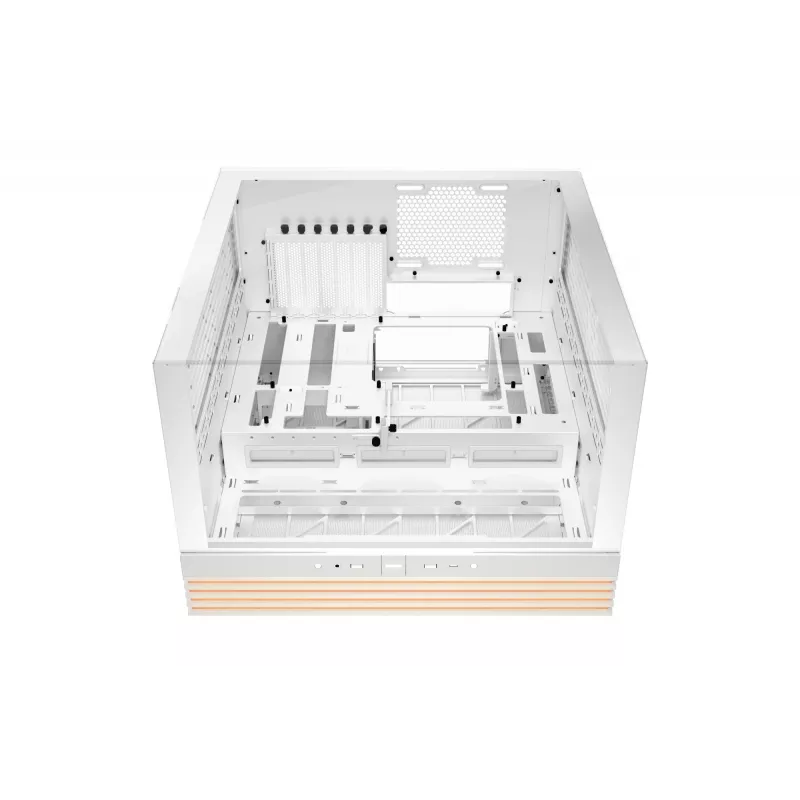 be quiet! Light Base 600 DX BGW66 caja de PC Midi Tower, ATX/micro-ATX/Mini-ITX, panel lateral de cristal templado, ARGB, USB-C, blanca