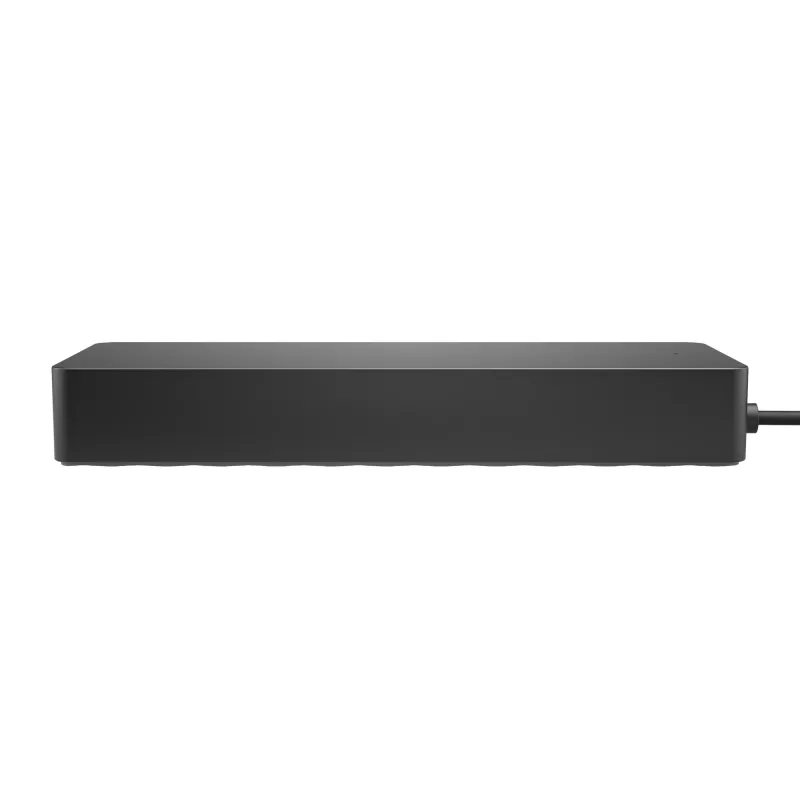 HP Hub multipuerto universal USB-C, con cable, USB 3.2 Gen 2 (3.1 Gen 2) Type-C, 10,100,1000 Mbit/s, negro, negro, 4K Ultra HD