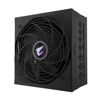 GIGABYTE AORUS ELITE P1000W ICE Fuente de alimentación - PCIe 5.0, 80 PLUS Platinum, diseño totalmente modular, ventilador de 120 mm, compatible con ATX 3.0, enchufe EU