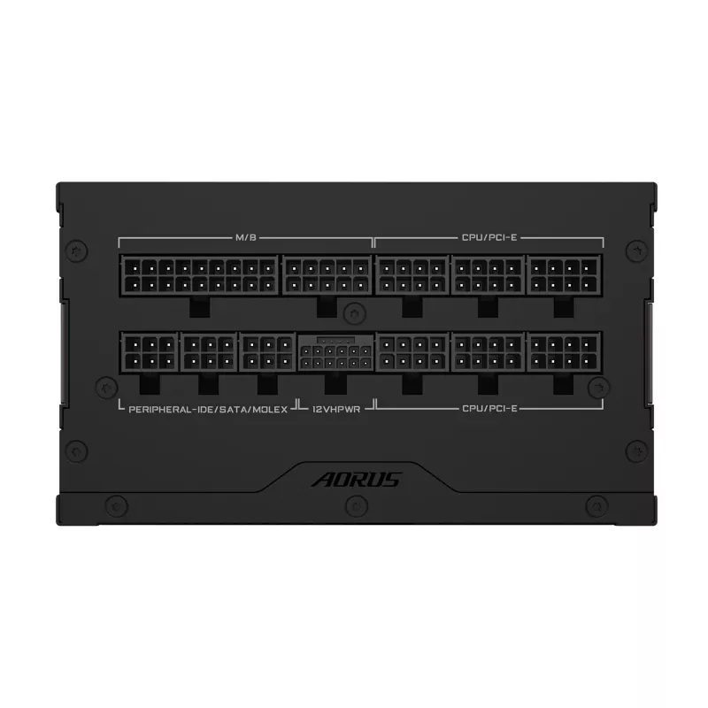 GIGABYTE AORUS ELITE P1000W ICE Fuente de alimentación - PCIe 5.0, 80 PLUS Platinum, diseño totalmente modular, ventilador de 120 mm, compatible con ATX 3.0, enchufe EU
