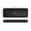 CLUB3D CSV-1583 Dock para portátil/replicador de puertos con cable Thunderbolt 4 negro