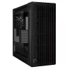 Caja de PC ASUS ProArt PA602 Wood Edition Midi Tower negra — madera, compatibilidad ATX/EATX, cristal templado, 4×3,5 inch / 8×2,5 inch, GPU de hasta 450 mm