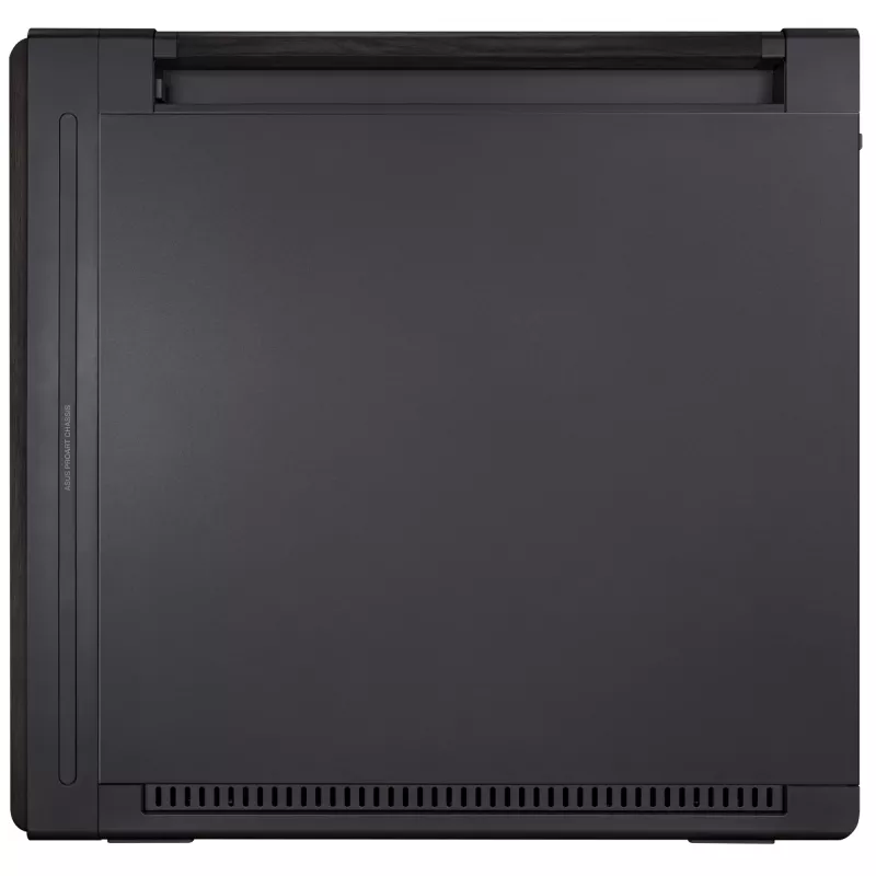 Caja de PC ASUS ProArt PA602 Wood Edition Midi Tower negra — madera, compatibilidad ATX/EATX, cristal templado, 4×3,5 inch / 8×2,5 inch, GPU de hasta 450 mm