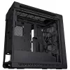 Caja de PC ASUS ProArt PA602 Wood Edition Midi Tower negra — madera, compatibilidad ATX/EATX, cristal templado, 4×3,5 inch / 8×2,5 inch, GPU de hasta 450 mm