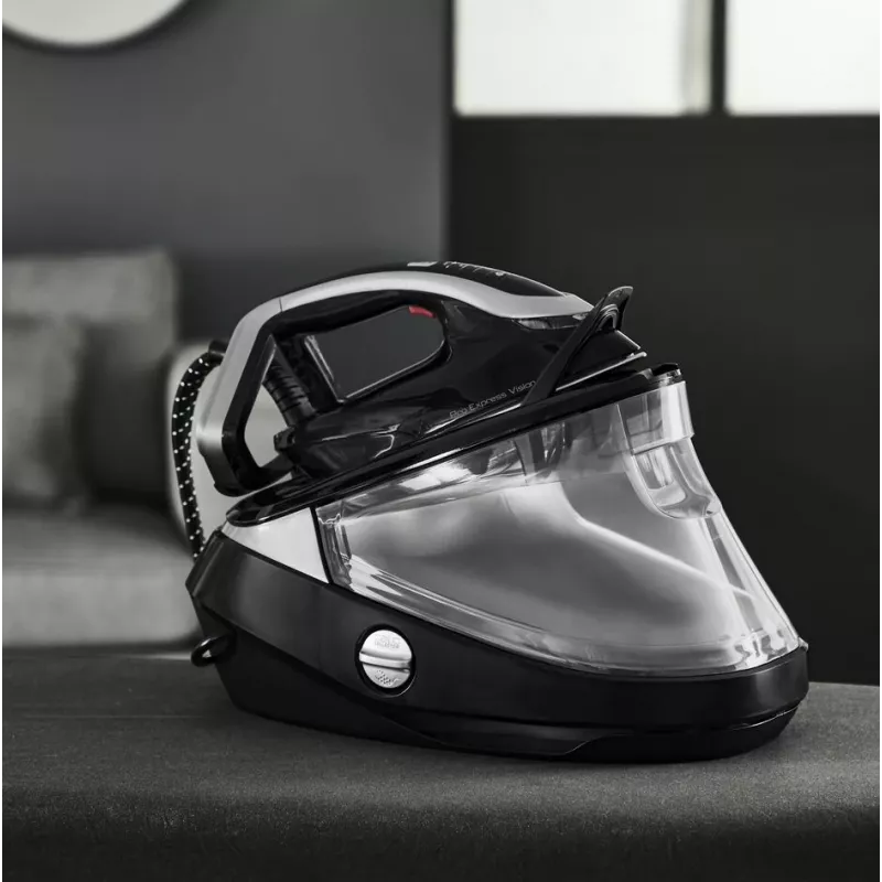 Tefal Pro Express Vision GV9821 3000 W 1,2 L suela Durilium AirGlide Autoclean negra, plateada