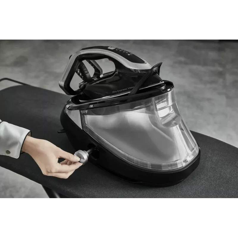 Tefal Pro Express Vision GV9821 3000 W 1,2 L suela Durilium AirGlide Autoclean negra, plateada