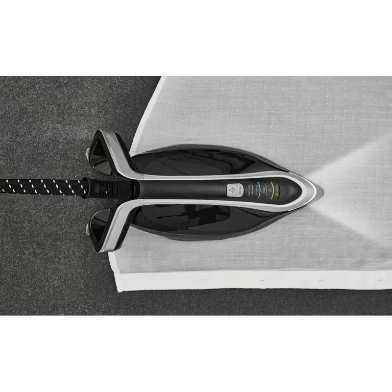Tefal Pro Express Vision GV9821 3000 W 1,2 L suela Durilium AirGlide Autoclean negra, plateada