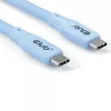 Cable USB-C CLUB3D azul, 2 m, USB-C, USB-C, USB4 Gen 2x2, 20 Gbit/s, Azul