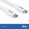 Cable USB-C CLUB3D CAC-3001 2 m USB4 Gen 3x2 Blanco