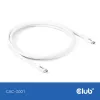 Cable USB-C CLUB3D CAC-3001 2 m USB4 Gen 3x2 Blanco
