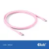 Cable USB-C CLUB3D CAC-3002 2 m USB4 Gen 3x2 Rosa