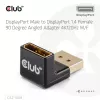 Adaptador club 3D DisplayPort macho a DisplayPort 1.4 hembra 90° en ángulo, compatible con 4K@120Hz