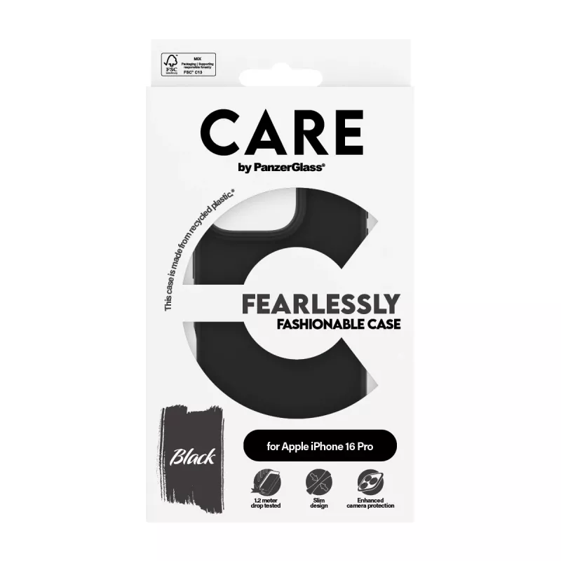 PanzerGlass CARE™ by ® Case Negro iPhone 16 Pro