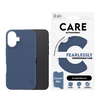 Funda PanzerGlass CARE by funda de moda Blue iPhone 16