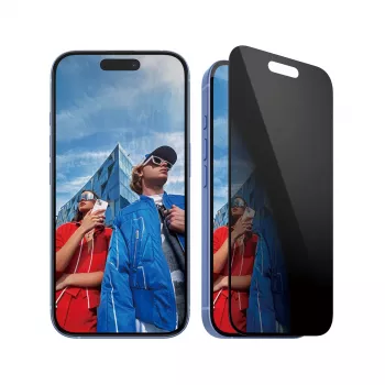 Protector de pantalla con privacidad PanzerGlass® iPhone 16 | 15 | Ultra-Wide Fit con EasyAligner