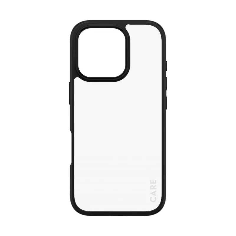 Funda PanzerGlass CARE™ by ® Urban Combat transparente con marco negro para iPhone 16 Pro