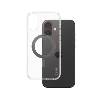 PanzerGlass CARE™ by ® Case Transparente con Kickstand negro y MagSafe iPhone 16 Plus