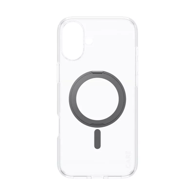 PanzerGlass CARE™ by ® Case Transparente con Kickstand negro y MagSafe iPhone 16 Plus