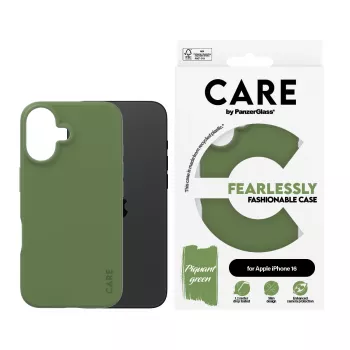 Funda PanzerGlass CARE™ by ® verde iPhone 16