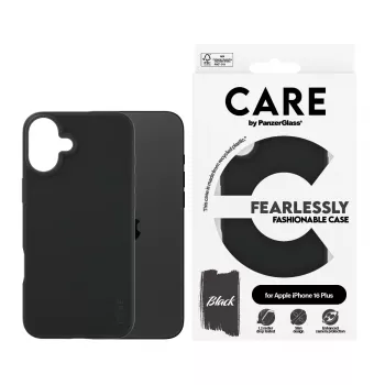 Funda PanzerGlass CARE™ by ® negra iPhone 16 Plus
