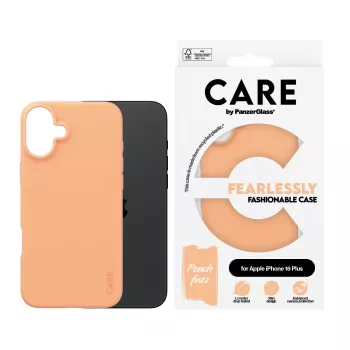 Funda PanzerGlass CARE by funda moderna Peachy iPhone 16 Plus transparente