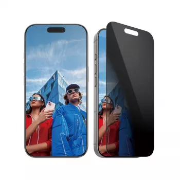 Protector de pantalla de privacidad PanzerGlass ® iPhone 16 Pro | Ultra-Wide Fit con EasyAligner