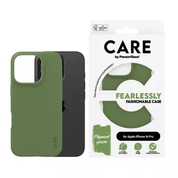 Funda PanzerGlass CARE by ® funda moderna verde iPhone 16 Pro