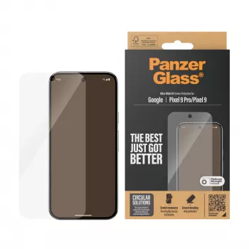Protector de pantalla PanzerGlass Google Pixel 9 | 9 Pro Ultra-Wide Fit resistente a arañazos e impactos