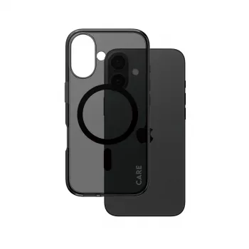 Funda PanzerGlass CARE™ by ® Urban Combat Case Smokey con MagSafe negro iPhone 16