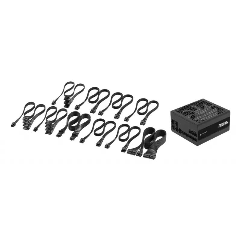 Fuente de alimentación CORSAIR – 850W RM850x 24 pines ATX negra