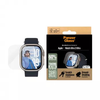 PanzerGlass ® protector de pantalla Apple Watch Ultra 3 | Ultra 2 | Ultra | 49mm